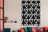 MuchoWow® Poster Herz - Schwarz - Weiß - Muster 120x180 cm Produktbild-Vorschau 3