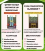 SUPERCOMP Composteur en Bois - Protection Anti-Nuisibles, Voir les images du produit 2