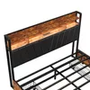 INONEFT Polsterbett 180x200cm mit USB und Steckdosen, 4 Produktbild-Vorschau 5