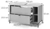 Waschbeckenunterschrank Vicco Eliza Grau 100 x 63 cm mit 2 Produktbild-Vorschau 2