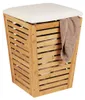 Coffre à linge Bambusa avec assise rembourrée Voir les images du produit 6