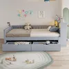 Letto a castello 90x200 cm con cassetti, divano letto in Anteprima dell’immagine prodotto 2