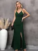 Missufe Wickelkleid Ballkleid Cocktail Maxi Partykleid Produktbild-Vorschau 3