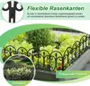 SWANEW 5dílné zahradní palisádové oplocení černé lemování Náhled obrázku produktu 5