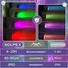 Comparison of two types of solar stair lights, showing different colors and specifications. Produktbild-Vorschau