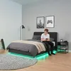 Letto imbottito LED 'Tröstiar' con rete Lino 140 x 200 cm Anteprima dell’immagine prodotto 8