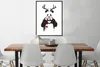 MuchoWow® Gerahmtes Poster Panda - Geweih - Halstuch - Herz Produktbild-Vorschau 3