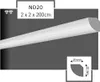 40 metrów listew sufitowych XPS 20x20mm z polistyrenu ND20 Podgląd zdjęcia produktu 3