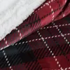 Świąteczny koc 150x200 flanelowy krata Podgląd zdjęcia produktu 4