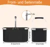 30L Einkaufskorb Faltbar, Korb Einkaufen mit Gepolsterten Produktbild-Vorschau 7