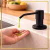 Seifenspender Küche Spülmittelspender schwarz matt 360° Produktbild-Vorschau 3