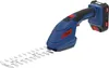 A cordless hedge trimmer with a battery pack attached, shown against a white background. Náhled obrázku produktu