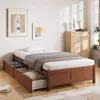 Hochbett mit Schreibtisch, Lattenrost, Regal, LED, Produktbild-Vorschau 2