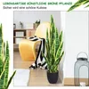 COSTWAY sztuczna roślina Sansevieria, sztuczny wąż 90 cm, Podgląd zdjęcia produktu 4