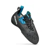 Schwarz-blauer Schnür-Kletterschuh "Chimera" von Scarpa; mit griffiger Sohle und gepunktetem Design. Náhled obrázku produktu