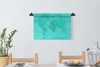MuchoWow® Wandteppich Wandbehang Weltkarte - Stabil - Rot Produktbild-Vorschau 3