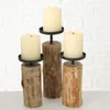 Boltze | Kerzenständer Tempe | 3-teiliges Set | Holz-Metall Produktbild-Vorschau 17