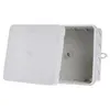 A white plastic junction box with its lid open, shown against a white background. Produktbild-Vorschau