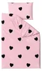 Pościel polibawełniana CORAZON POLY różowa 70x90 + 140x200 Podgląd zdjęcia produktu 3