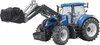 A blue New Holland T7.315 tractor with a front loader, shown from a three-quarter front angle against a white background. Anteprima dell’immagine prodotto