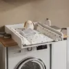 A baby changing station is placed on top of a washing machine. Produktbild-Vorschau