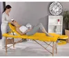 Stół do masażu 3 strefy drewno żółty Ławka terapeutyczna Podgląd zdjęcia produktu 2