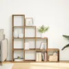 vidaXL Raumteiler-Bücherregal 4 Stufen Artisan-Eiche Produktbild-Vorschau 3