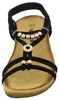 living UPDATED Damen-Sandalette Schwarz, Farbe:schwarz, EU Produktbild-Vorschau 4