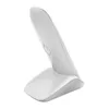 A white wireless phone stand is shown from a side angle against a white background. Anteprima dell’immagine prodotto