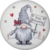 niedlicher Weihnachtswichtel mit Schild Magnet - Frohe Produktbild-Vorschau 1
