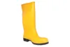 A single yellow rubber boot is shown against a white background. Produktbild-Vorschau