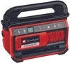 A red and black Einhell battery-powered air compressor. Voir les images du produit
