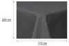 Tischdecke rechteckig 110x220 cm anthrazit Leinenoptik Produktbild-Vorschau 4