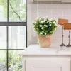 Künstliche Blumen,4 Stück Kunstblumen Grün UV-beständige Produktbild-Vorschau 6