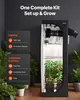 A grow tent with plants inside, surrounded by other plants and a dark background. Text overlays describe the kit's contents. Anteprima dell’immagine prodotto