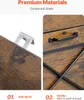 SucceBuy schedario in legno con 2 cassetti marrone per Anteprima dell’immagine prodotto 4
