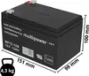 3x 12V 12Ah BLEI AKKU BATTERIE für ELEKTROFAHRRAD Produktbild-Vorschau 2
