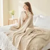 Musselin-Decke, 100% Baumwolle, 152 x 203 cm Beige Produktbild-Vorschau 3