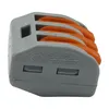 A close-up, side view of a Wago wire connector. Náhľad obrázku produktu