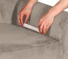 Sofabezug 3 Sitzer 190-230cm - Beige - Samt - Stretch Produktbild-Vorschau 8