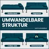 Yaheetech Klappbares Schlafsofa mit Schlaffunktion Produktbild-Vorschau 7
