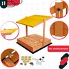 KOTARBAU® Sandkasten mit Dach 100x100 cm Holz mit Abdeckung Produktbild-Vorschau 5