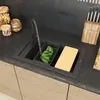Granitan | Granitový drez – čierny – 68,6 x 42,7 cm – Náhľad obrázku produktu 10