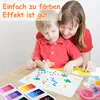 24 Farben Stempelkissen Kinder, ungiftig, waschbar, buntes Produktbild-Vorschau 5