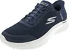 A navy blue Skechers Go Walk sneaker with a white sole, shown from a side angle against a white background. Anteprima dell’immagine prodotto