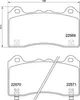 BREMBO Bremsbeläge Satz Vorne für FORD FOCUS III P 24 202 Produktbild-Vorschau 8