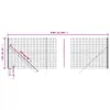 vidaXL Maschendrahtzaun Anthrazit 1,6x25 m Verzinkter Stahl Produktbild-Vorschau 6