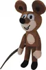 A plush toy mouse standing against a white background. Produktbild-Vorschau