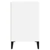 vidaXL Scarpiera bianca lucida 102x36x60 cm in legno - Anteprima dell’immagine prodotto 4