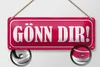 Blechschild Spruch 27x10cm Gönn dir Dekoration Produktbild-Vorschau 2